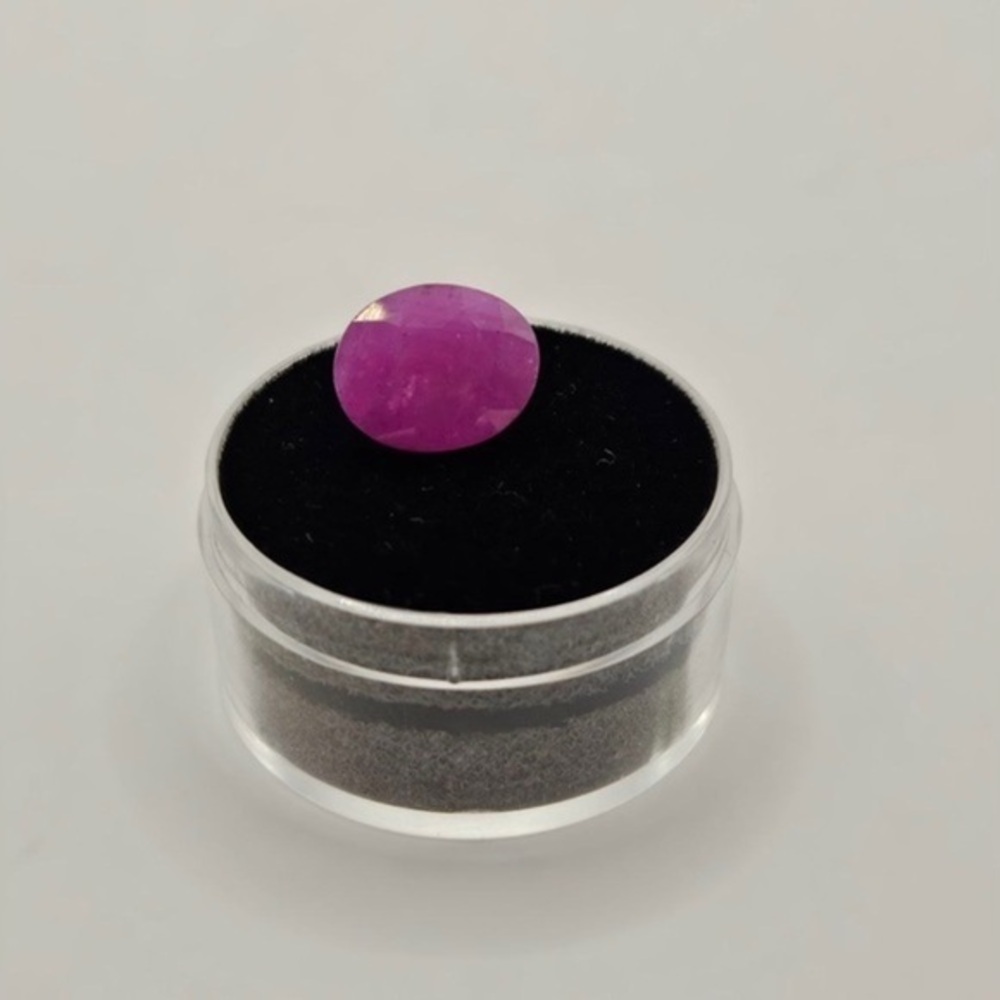 6.38 CT Natural Ruby Loose Stone Fuschia Red